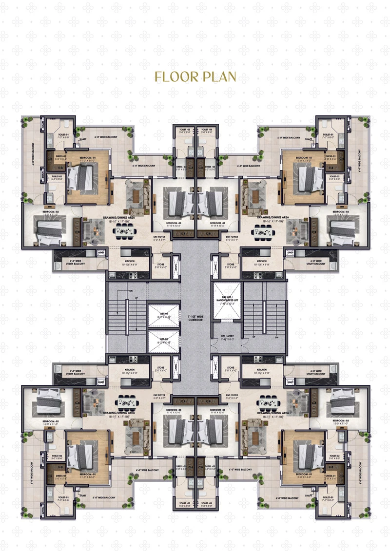 Atlantis Heights Floor Plan